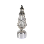 Rotating LED Christmas Tree Decoration | Silver | 31cm