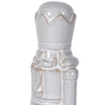 Rustic Nutcracker Figurine | White Ceramic | 20cm