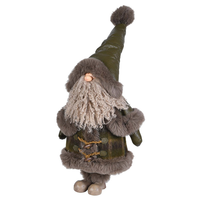 Standing Festive Gonk Figurine | Olive Green | 52cm