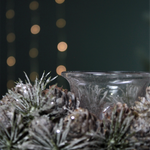 Frosted Pinecone Quadruple Candle Holder