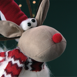 Furry Christmas Reindeer Decoration