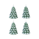 Snowcapped Christmas Tree Candles | Set of 4