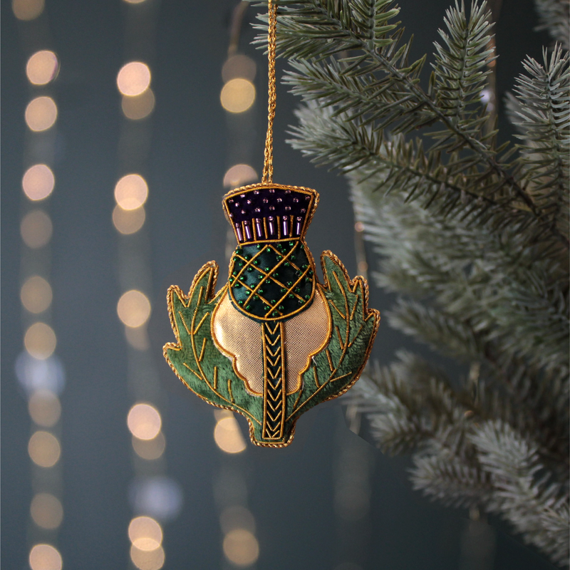 Thistle & Sporran Hanging Christmas Tree Decoration