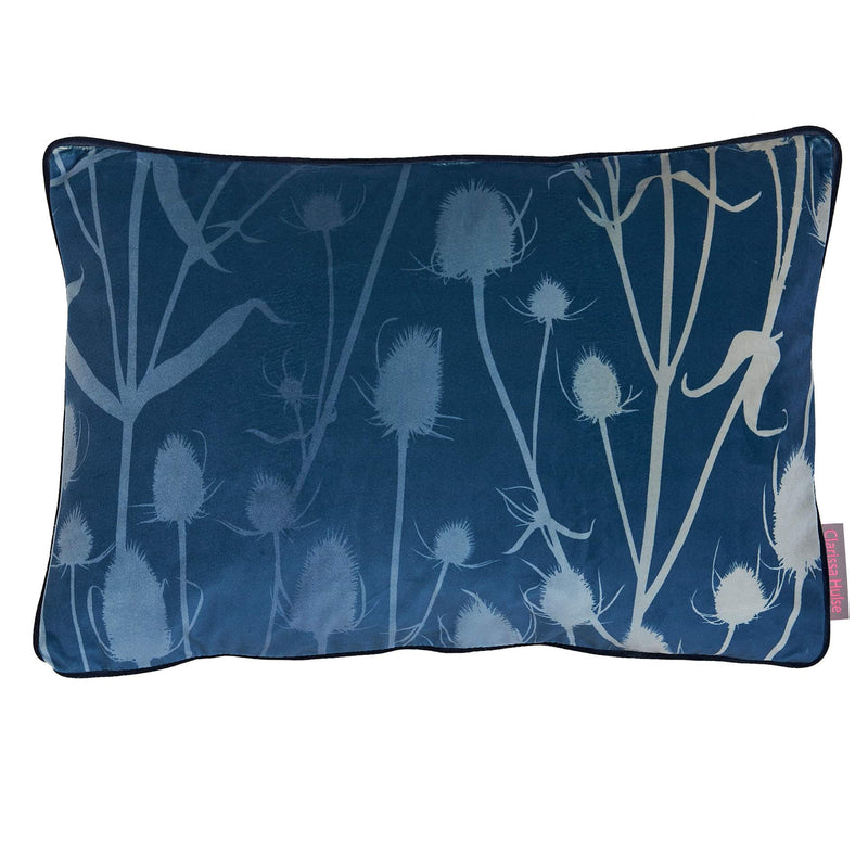 Teasel Velvet Cushion | French Navy | 40x60cm