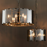 Clooney Bevelled Pendant Light | Slate Grey | Large