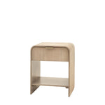 Colonna Fluted 1 Drawer Bedside Table | Mango Wood | Large