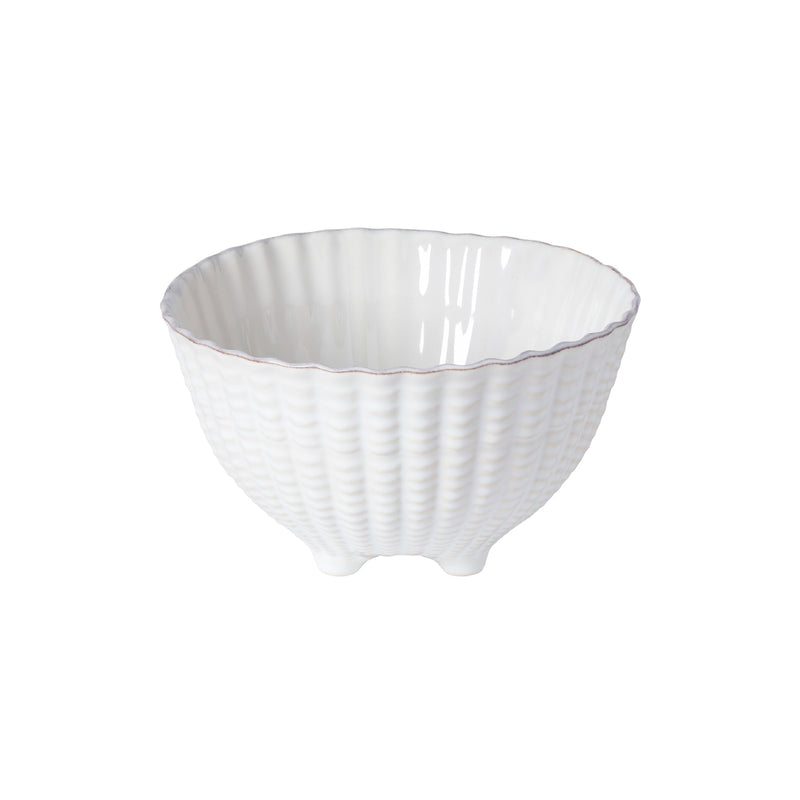 Aparte Footed Shell Bowl | White | 20cm