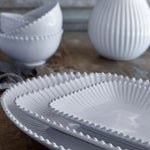 Pearl White Rectangular Platter | 30cm