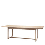 Craft Oak Extending Rectangular Dining Table | Smoked