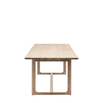 Craft Oak Extending Rectangular Dining Table | Smoked