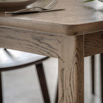 Craft Oak Extending Rectangular Dining Table | Smoked