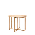 Craft Oak Folding Round Dining Table | Natural