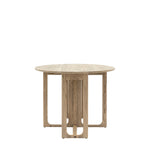 Craft Oak Folding Round Dining Table | Smoked