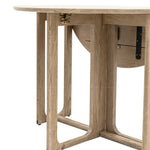 Craft Oak Folding Round Dining Table | Smoked