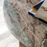 Amalfi Round Marble Coffee Table | Natural