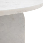 Amalfi Round Marble Coffee Table | White