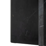 Amalfi Round Marble Side Table | Black