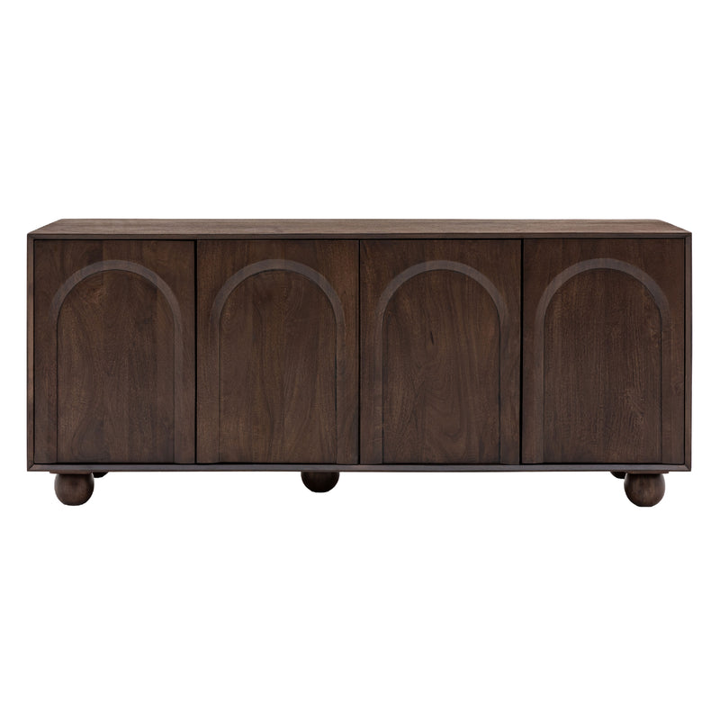 Arc Retro 4 Door Sideboard | Walnut Mango Wood