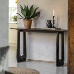 Arc Retro Console Table | Walnut Mango Wood