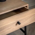 Ashdown Bedside Table with Drawer | Natural Oak