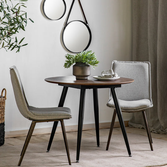 Astley Round Dining Table | Walnut