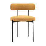 Aveley Boucle Dining Chairs | Ochre | Set of 2