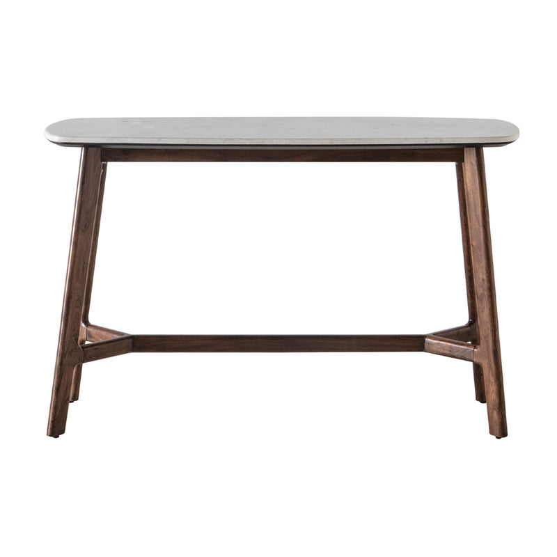 Barcelona Marble Top Console Table | Dark Acacia