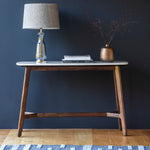 Barcelona Marble Top Console Table | Dark Acacia