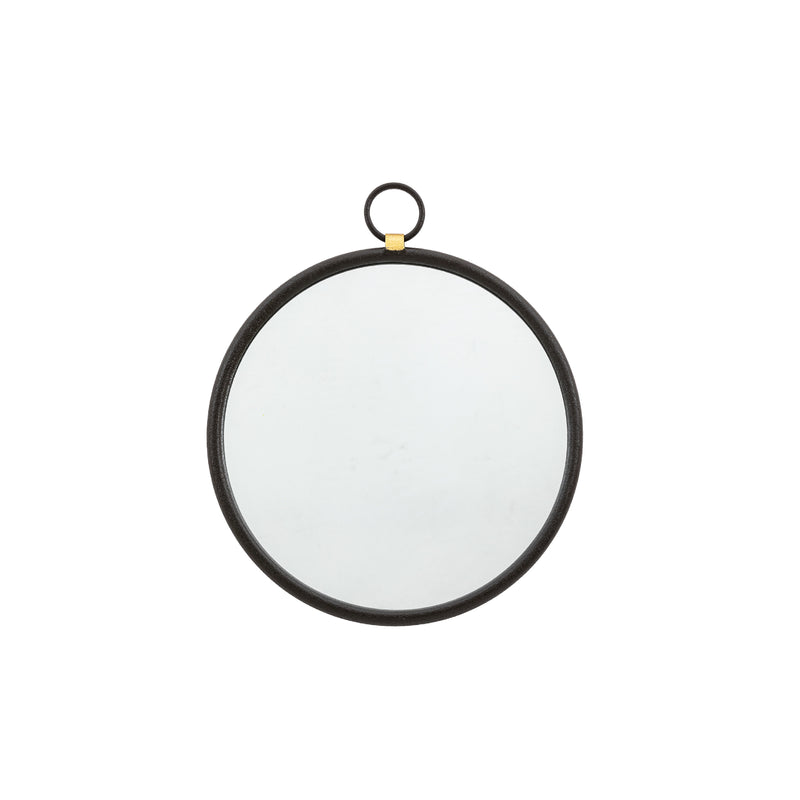 Bayswater Round Mirror | Black | 47cm