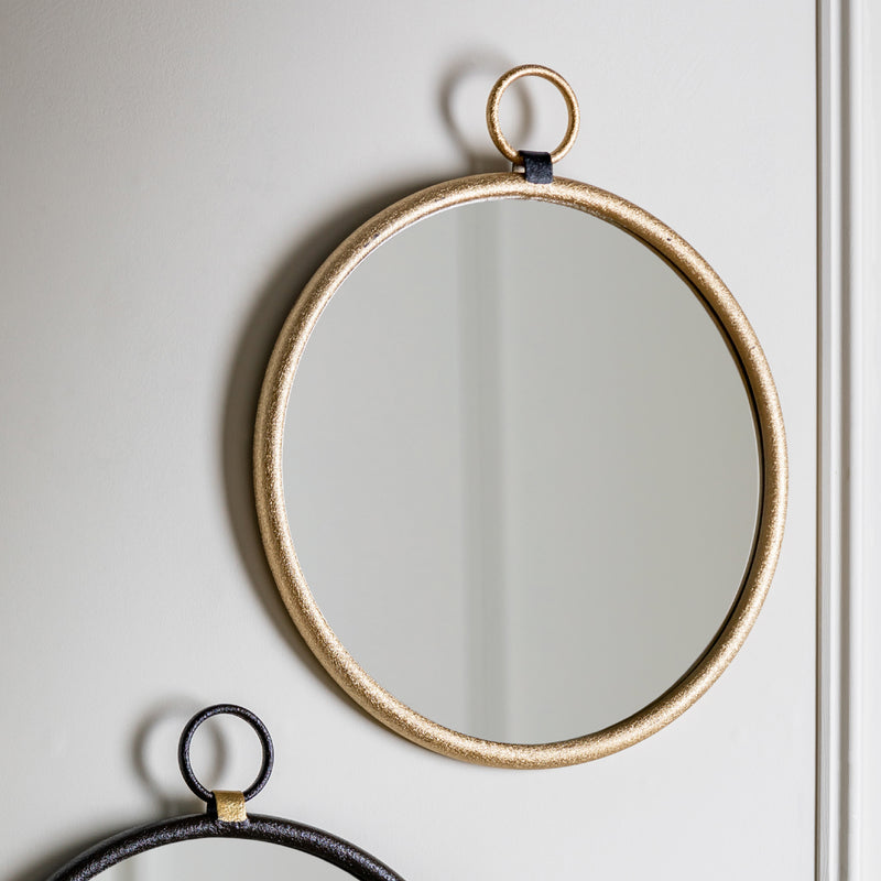 Bayswater Round Mirror | Gold | 47cm