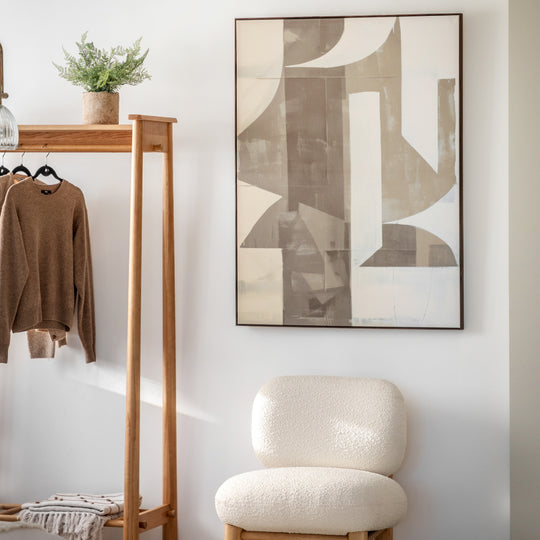 'Betong' Abstract Framed Canvas | 120cm