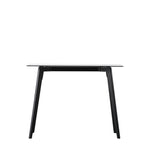 Blair Smoked Glass Desk | Black Oak