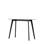 Blair Smoked Glass Desk | Black Oak