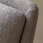 Brompton Retro Linen Armchair | Dark Grey