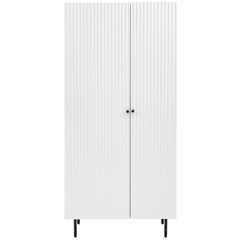 Buckhurst Scalloped 2 Door Wardrobe | White