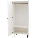 Buckhurst Scalloped 2 Door Wardrobe | White