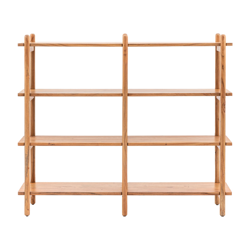 Cannes Open Display Shelving Unit | Natural Acacia