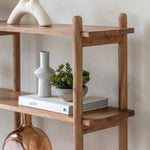 Cannes Open Display Shelving Unit | Natural Acacia