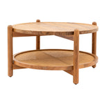 Cannes Rattan Coffee Table | Natural Mango Wood