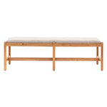 Cannes Retro Boucle Dining Bench | Natural Acacia
