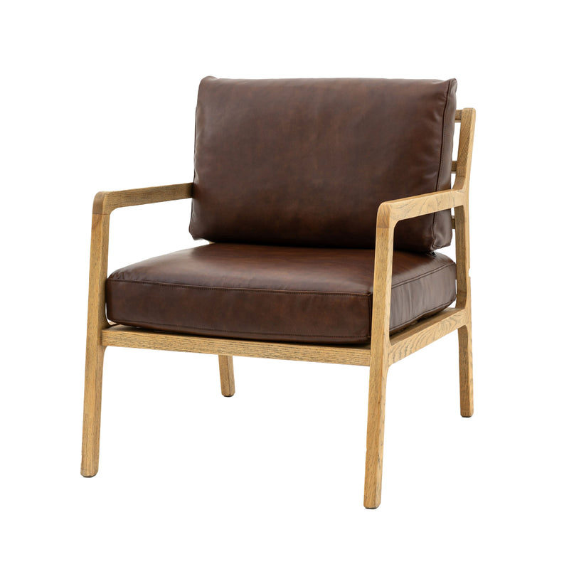 Cortona Retro Leather Armchair | Antique Brown