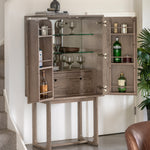 Craft Oak Cocktail Cabinet | Smoked