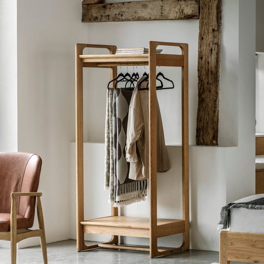 Craft Open Wardrobe | Natural Oak