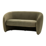 Curvo Retro 2 Seat Sofa | Moss Green