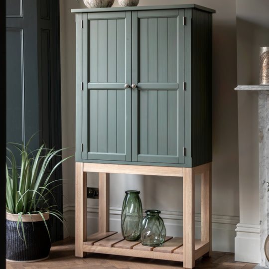 Eton Farmhouse 2 Door Cupboard | Moss