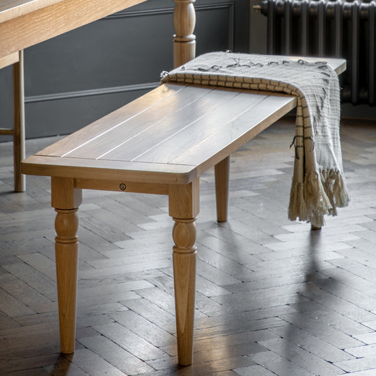 Eton Farmhouse Dining Bench | Natural