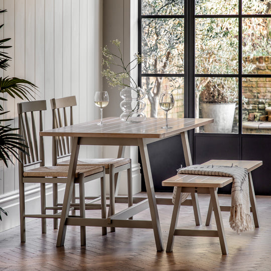 Eton Farmhouse Trestle Table | Prairie