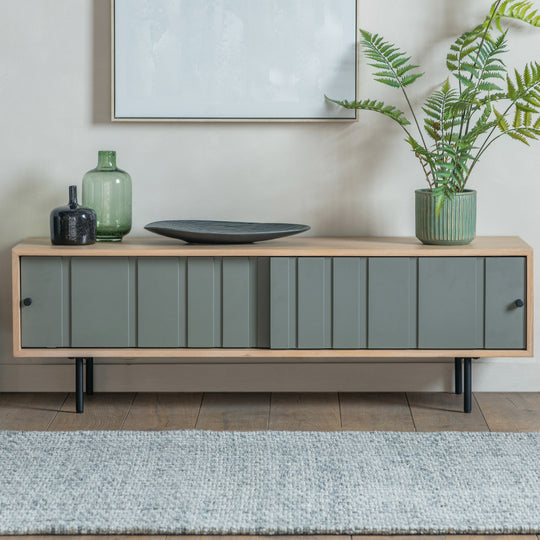 Fuji Japandi 2 Door Media Unit | Grey