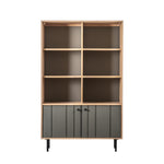 Fuji Japandi 2 Door Open Display Unit | Grey