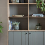 Fuji Japandi 2 Door Open Display Unit | Grey